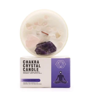 Świeca z Kamieniami – Czakra Trzeciego Oka (Third Eye Chakra)
