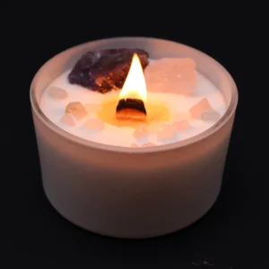 Świeca z Kamieniami – Czakra Trzeciego Oka (Third Eye Chakra)