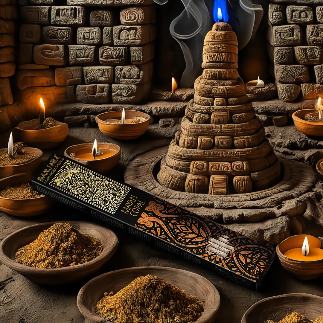 Ekstra Długie Kadzidełka Patyczkowe Banjara - Kopal Majski