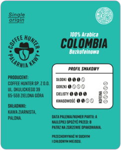 Colombia decaf - CoffeeHunter