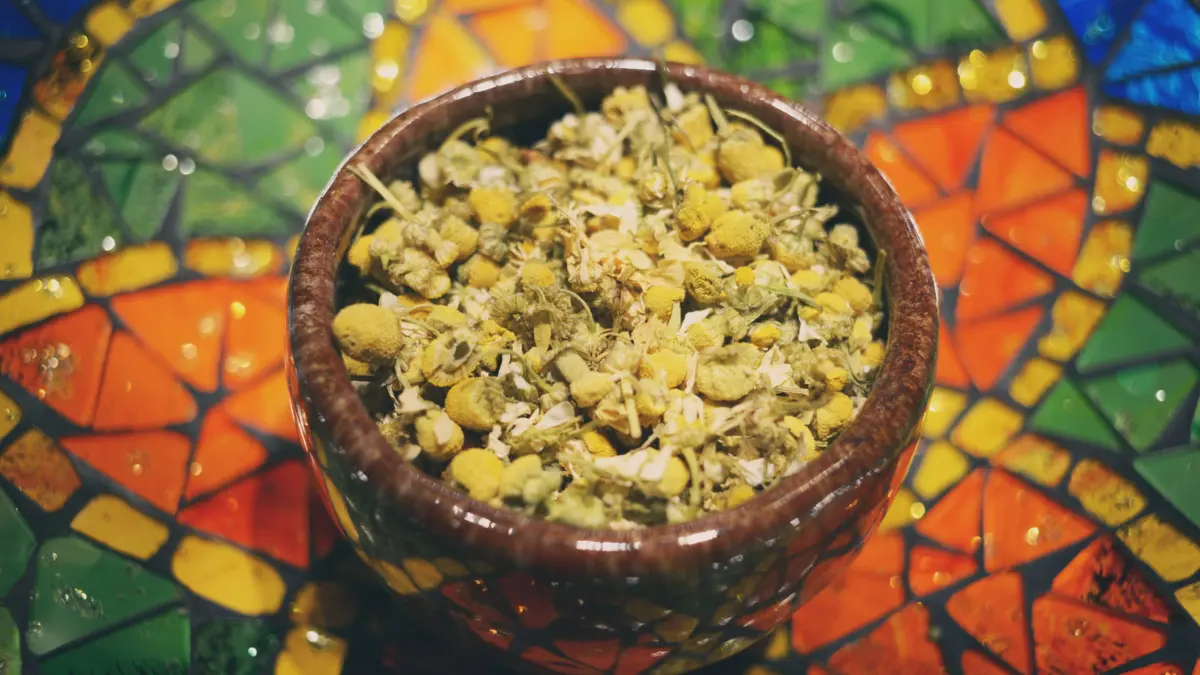 Rumianek kwiat suszony