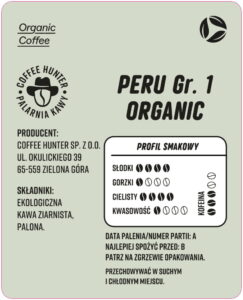 Kawa Organiczna Peru GR.1 - CoffeeHunter