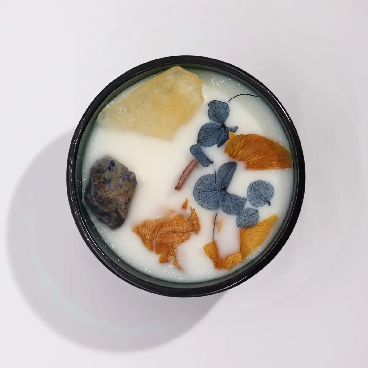 Świeca Hop Hare z Kamieniami i Kwiatami - Słońce - obrazek 3